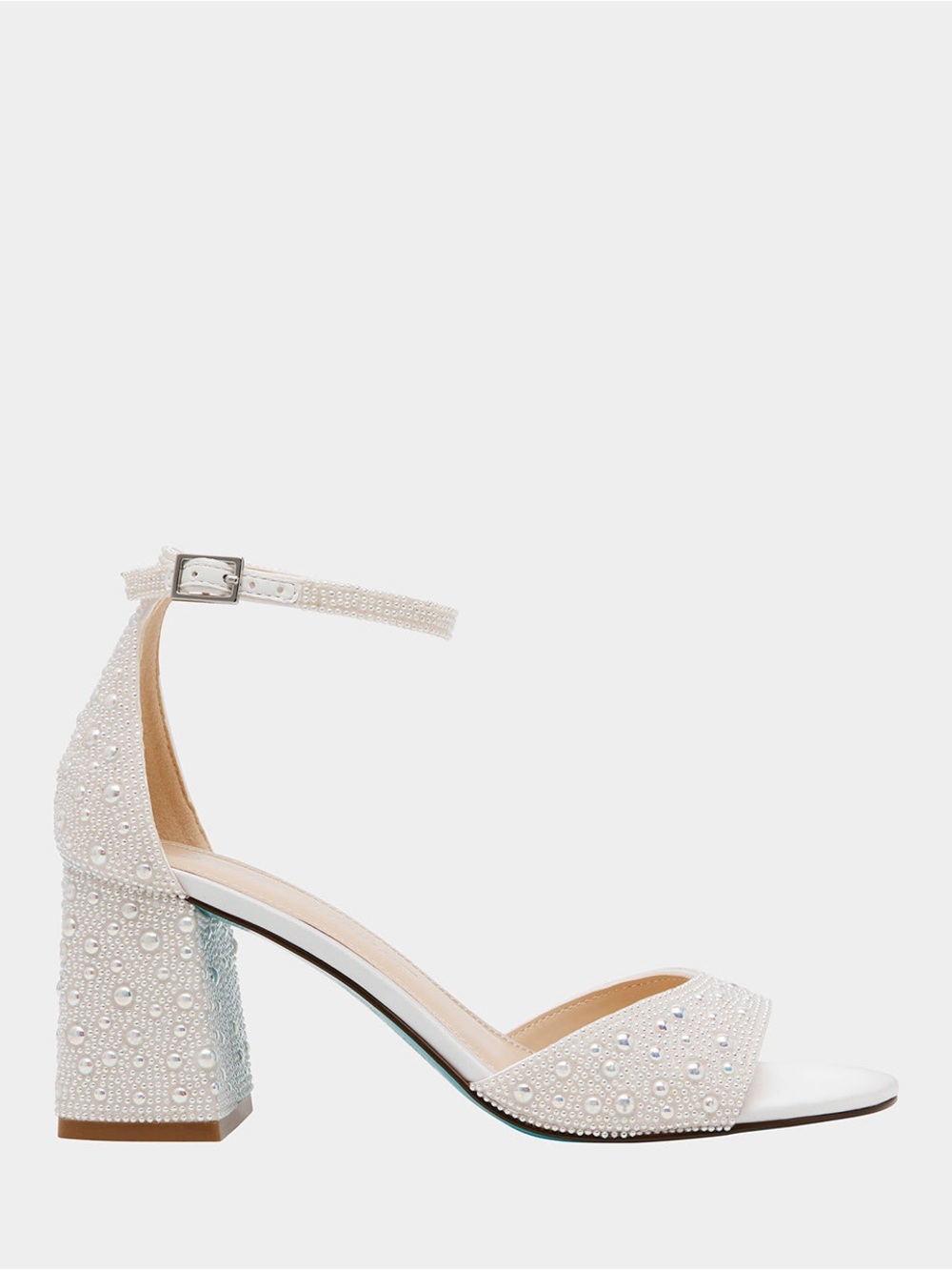 Betsey Johnson | Kami Pearl Block Heel Open Toe - 9 NWT